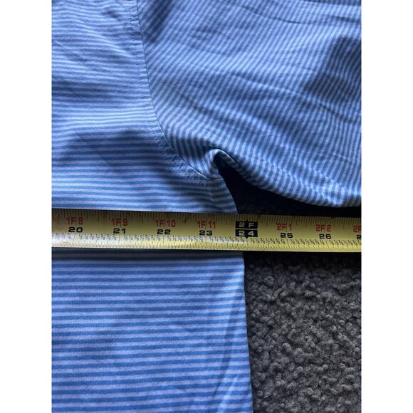 Brooks Brothers Polo Shirt Large Adult Blue Golf Stretch Performance Knit Mens L - Picture 4 of 5